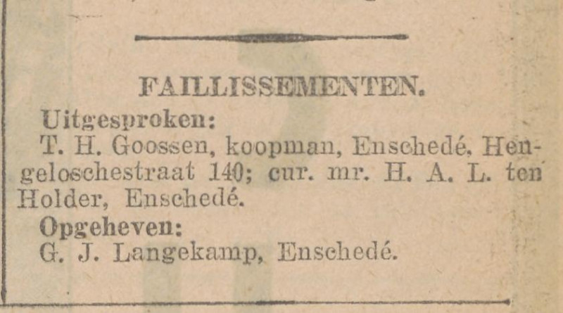 Hengelosestraat 140 T.H. Goossen krantenbericht 15-3-1928.jpg
