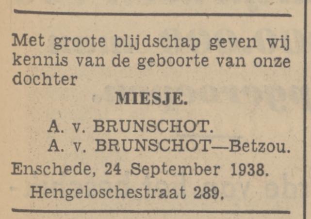 Hengelosestraat 289 A. van Brunschot advertentie Tubantia 24-9-1938.jpg