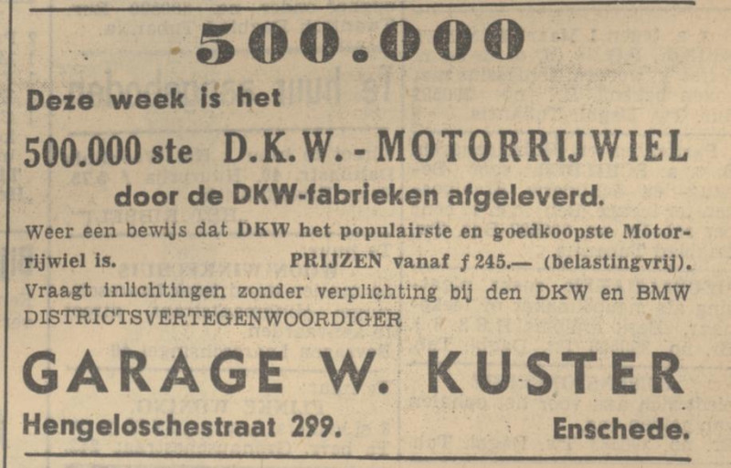 Hengelosestraat 299 Garage W. Kuster advertentie Tubantia 18-2-1939.jpg