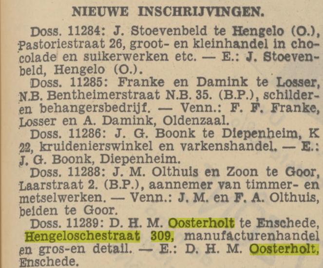 Hengelosestraat 309 manufacturenhandel Oosterholt krantenbericht Tubantia 21-3-1938.jpg