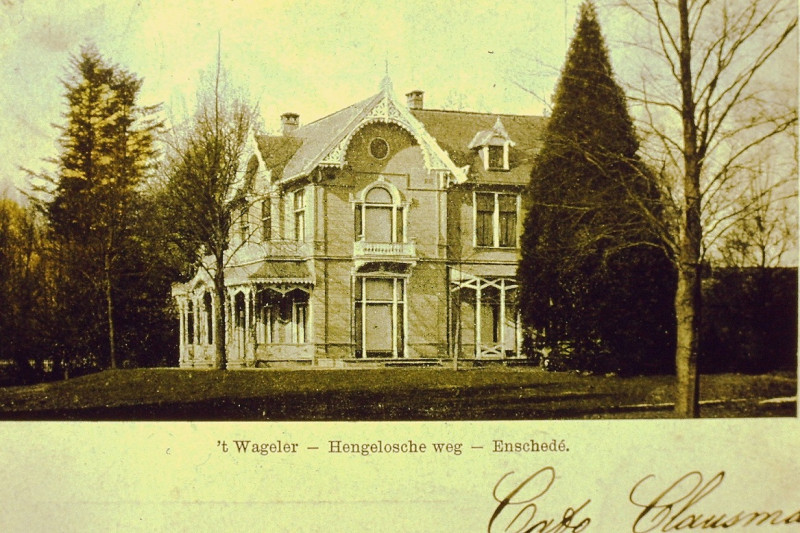 Hengelosestraat 342 vroeger Hengeloscheweg 't Wageler. villa fam. Ledeboer 1905.JPG