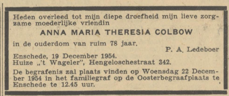 Hengelosestraat 342  A.M.Th. Colbow overlijdensadvertentie Tubantia 8-2-1949.jpg