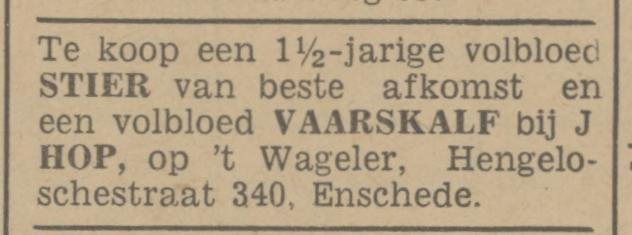 Hengelosestraat 340 op ´t Wageler advertentie Tubantia 29-10-1941.jpg