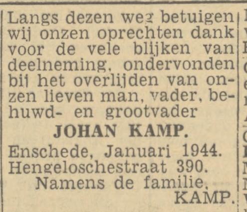 Hengelosestraat 390 Johan Kamp advertentie Twentsch nieuwsblad 24-1-1944.jpg