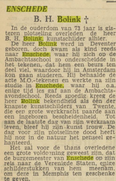 Hengelosestraat 469 B.H. Bolink krantenbericht Tubantia 25-2-1950.jpg