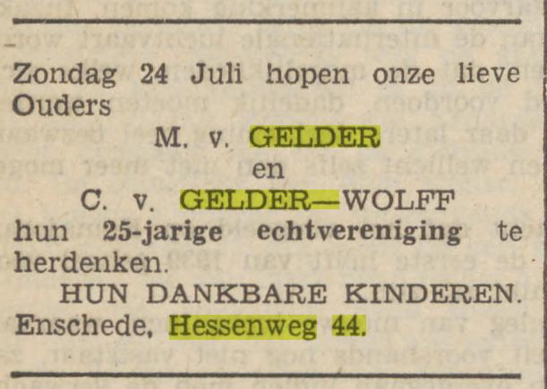 Hessenweg 44 M. van Gelder advertentie Utrechts volksblad 21-7-1938.jpg