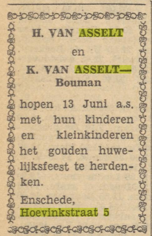 Hoevinkstraat 5 H. van Asselt advertentie 7-6-1958.jpg