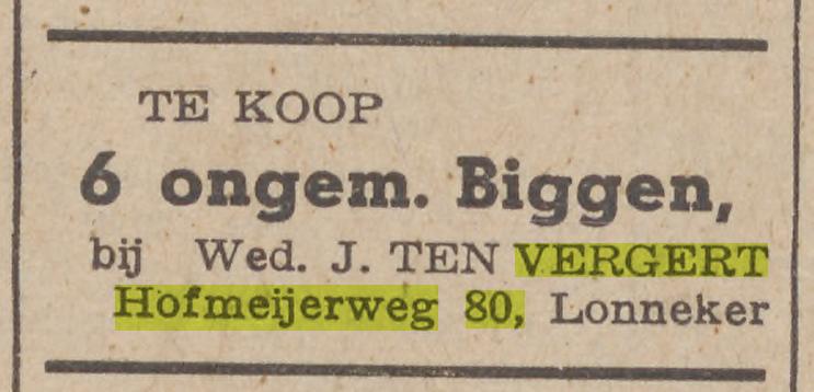 Hofmeijerweg 80 Lonneker Wed. J. ten Vergert advertentie Tubantia 31-1-1939.jpg