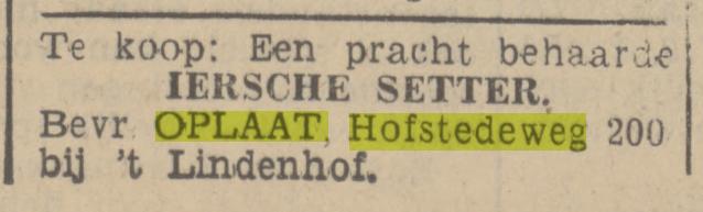 Hofstedeweg 200 Oplaat advertentie Tubantia 1-5-1937.jpg