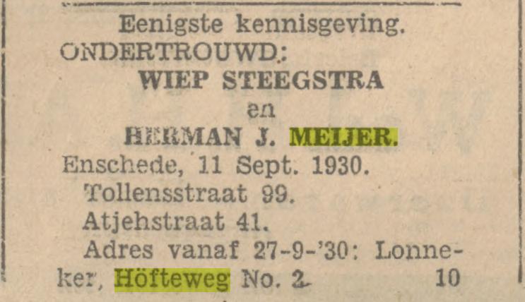 Höfteweg 2 H.J. Meijer advertentie Tubantia 11-9-1930.jpg