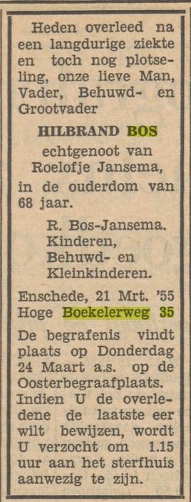 Hoge Boekelerweg 35 Hilbrand Bos advertentie Tubantia 22-3-1955.jpg