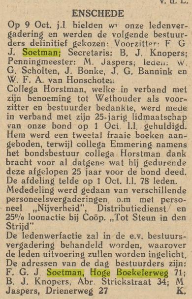 Hoge Boekelerweg 71 F.G.J. Soetman Tijdschrift Mercurius orgaan van Handelsbedienden 9-11-1945.jpg