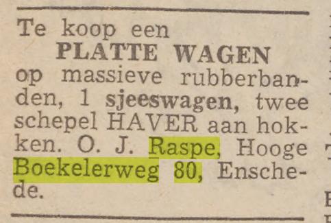 Hoge Boekelerweg 80 O.J. Raspe advertentie Tubantia 14-6-1953.jpg
