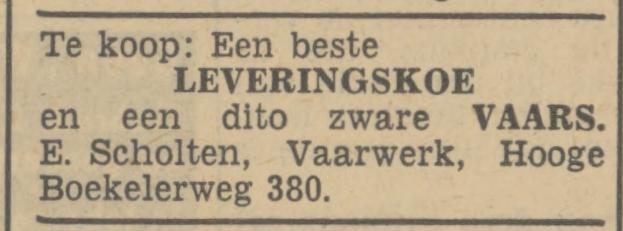Hoge Boekelerweg 380 E. Scholten Vaarwerk advertentie Tubantia 5-11-1941.jpg