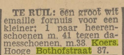 Hoge Bothofstraat 87 Koers advertentie Twentsch nieuwsblad 13-11-1944.jpg