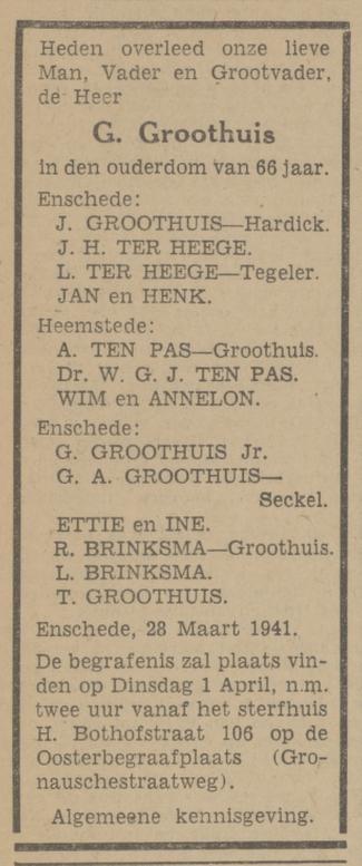 Hoge Bothofstraat 106 overlijdensadvertentie Tubantia 29-3-1941.jpg