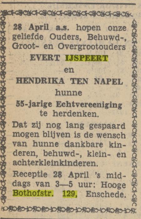 Hoge Bothofstraat 129 Evert IJspeert advertentie Tubantia 25-4-1938.jpg