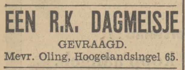Hogelandsingel 65 Mevr. Oling advertentie Tubantia 9-6-1934.jpg