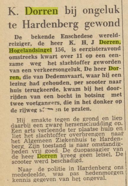 Hogelandsingel 156 K.H.J. Dorren krantenbericht Twentsche courant 29-10-1955.jpg