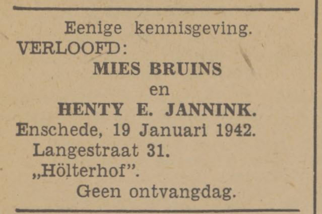 Holterhofweg 325 Hölterhof H.E. Jannink 19-1-1942.jpg