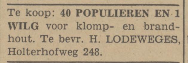 Holterhofweg 248 H. Lodeweges advertentie Tubantia 19-3-1941.jpg
