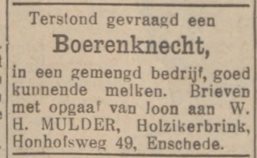 Honhofsweg 49 Holzikerbrink W.H. Mulder advertentie Nieuwsblad van Friesland 22-5-1939.jpg