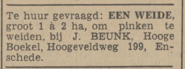 Hogeveldweg 199 Hoge Boekel J. Beunk advertentie Tubantia 5-4-1941.jpg