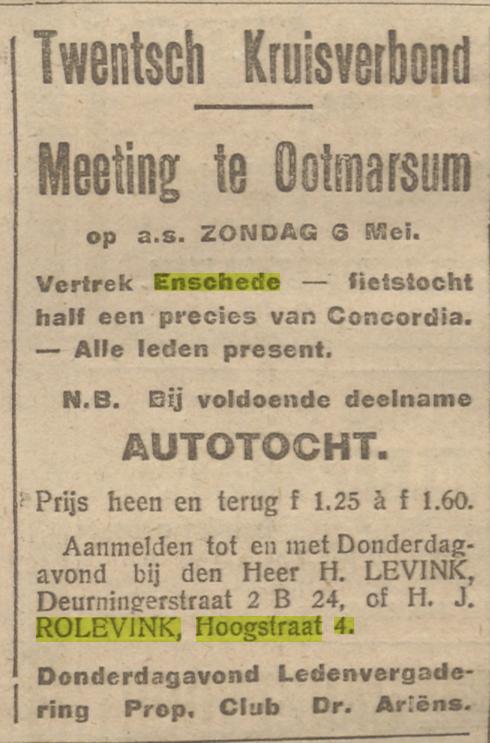 Hoogstraat 4 H.J. Rolevink advertentie Overijsseksch dagblad 30-4-1923.jpg