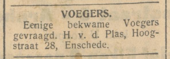 Hoogstraat 28 H. van de Plas voeger advertentie Arnhemsche courant 2-5-1929.jpg
