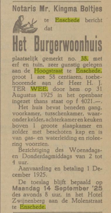 Hoogstraat 42 L.G. Grooters advertentie Tubantia 9-10-1940.jpg