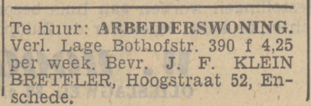 Hoogstraat 52 J.F. Klein Breteler advertentie Tubantia 22-4-1939.jpg