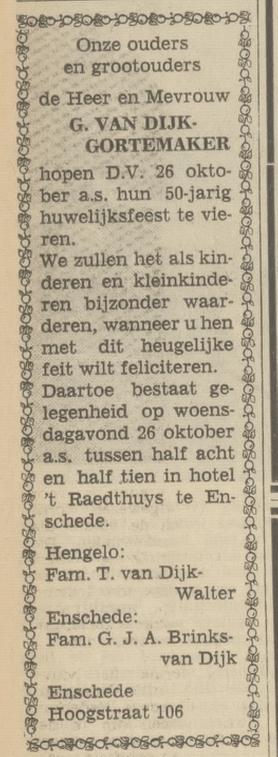 Hoogstraat 106 G. van Dijk advertentie Tubantia 22-10-1966.jpg