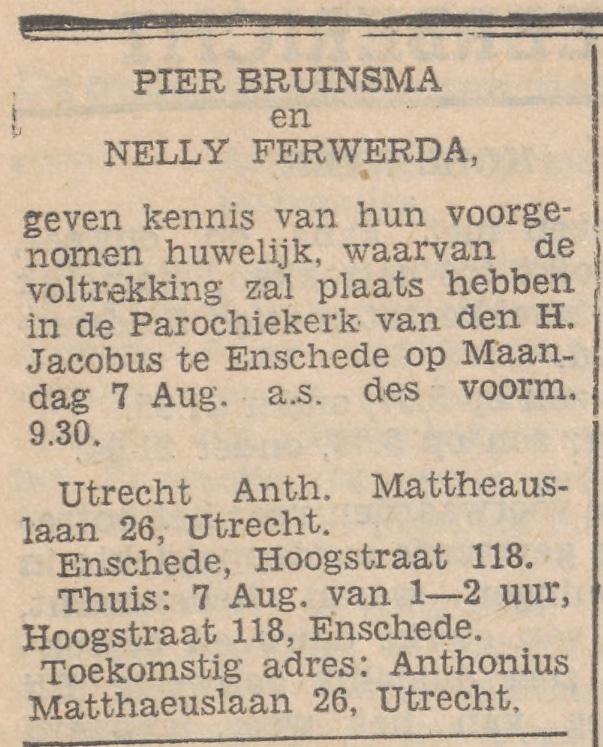 Hoogstraat 118 Nelly Ferwerda advertentie 22-7-1939.jpg