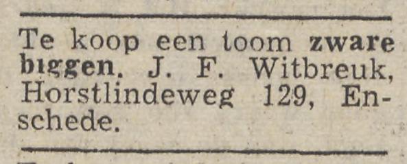 Horstlindeweg 129 J.F, Witbreuk advertentie Tubantia 2-3-1957.jpg