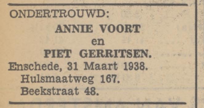 Hulsmaatweg 167 P. Gerritsen advertentie Tubantia 31-3-1938.jpg