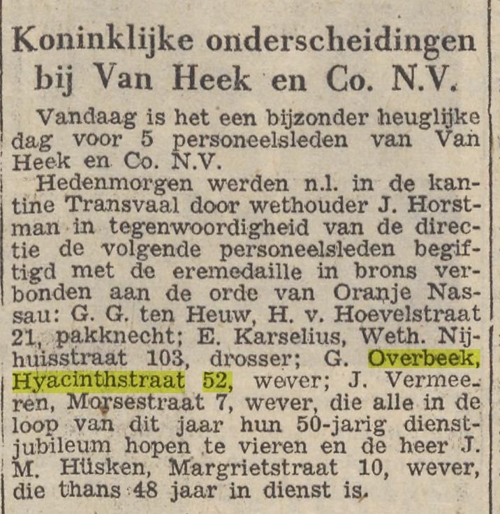 Hyacintstraat 52 G. Overbeek wever krantenbericht Twentsche courant 16-3-1957.jpg