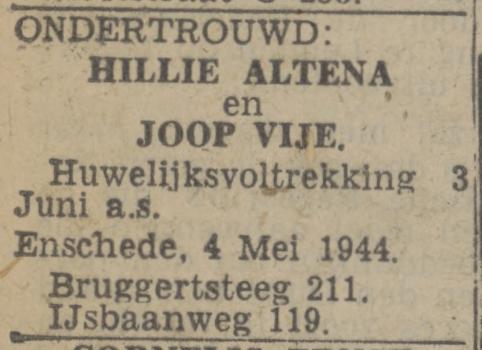 IJsbaanweg 119 J. Vije advertentie Twentsch nieuwsblad 6-5-1944.jpg