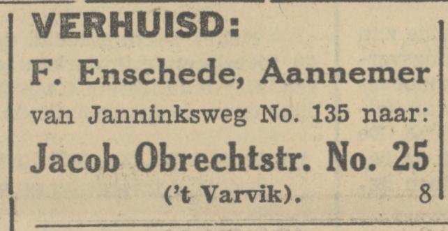 Jacob Obrechtstraat 25 Varvik F. Enschede aannemer advertentie Tubantia 2-9-1930.jpg