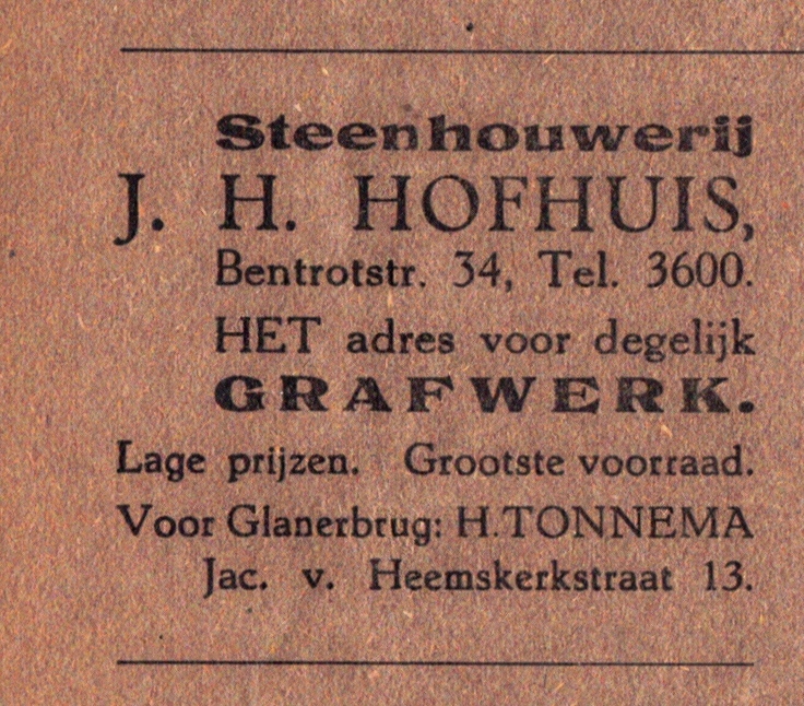 Jacob van Heemskerkstraat 13 Glanerbrug H. Tonnema advertentie 1941.jpg