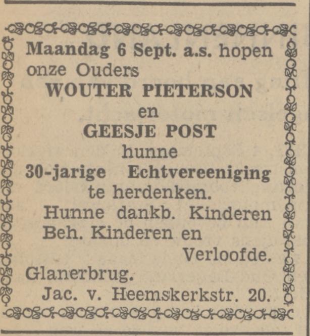 Jacob van Heemskerkstraat 20 Glanerbrug Wouter Pieterson advertentie Tubantia 4-9-1937.jpg