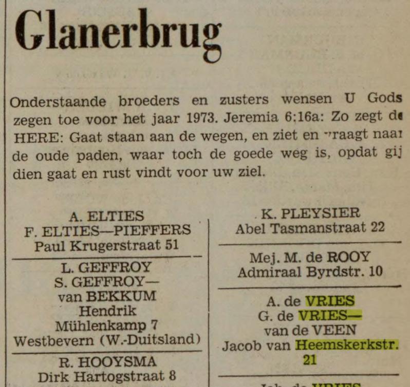 Jacob van Heemskerkstraat 21 Glanerbrug A. de Vries advertentie Nederlands dagblad gereformeerd gezinsblad 31-12-1974.jpg