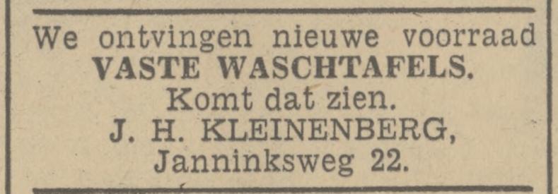 Janninksweg 22 J.H. Kleineneberg advertentie Tubantia 28-9-1938.jpg