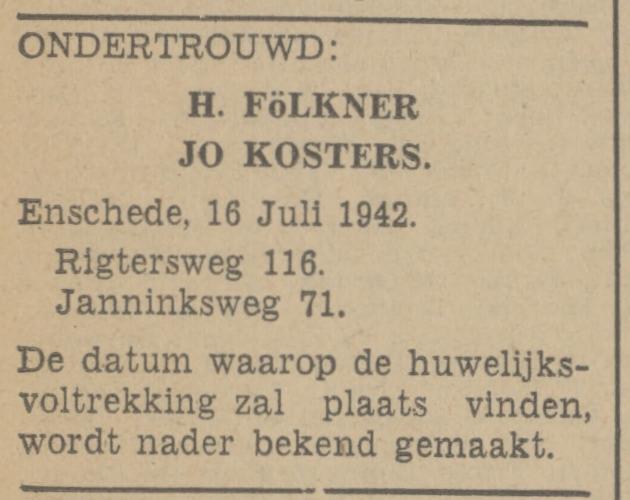 Janninksweg 71 Jo Kosters advertentie Tubantia 16-2-1944.jpg