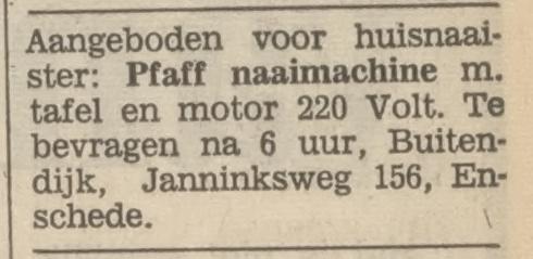 Janninksweg 156 Buitendijk advertentie Tubantia 31-1-1968.jpg