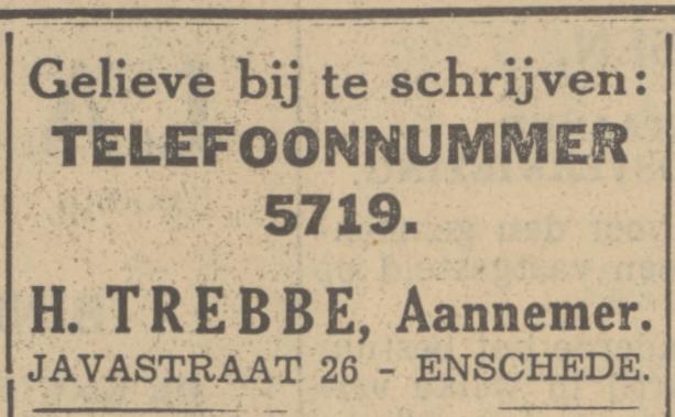 Javastraat 26 H. Trebbe aannemer advertentie Tubantia 27-4-1935.jpg