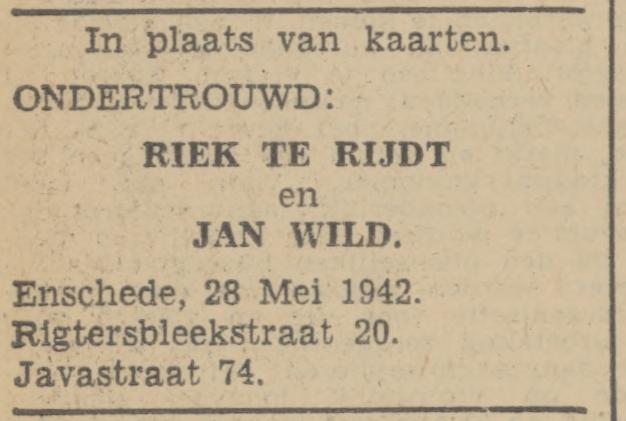 Javastraat 74 Jan Wild advertentie Tubantia 29-5-1942.jpg
