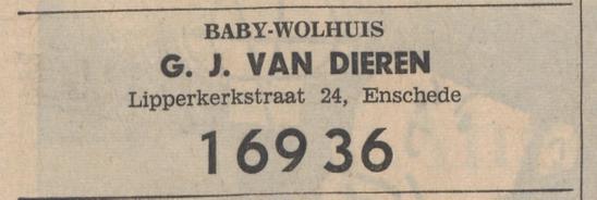 Lipperkerkstraat 24 Baby-Wolhuis G.J. van Dieren advertentie Tubania 2-4-1965.jpg