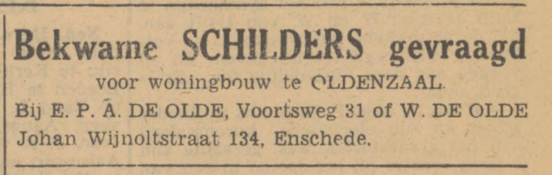 Johan Wijnoltstraat 134 W. de Olde advertentie Tubantia 28-10-1947.jpg
