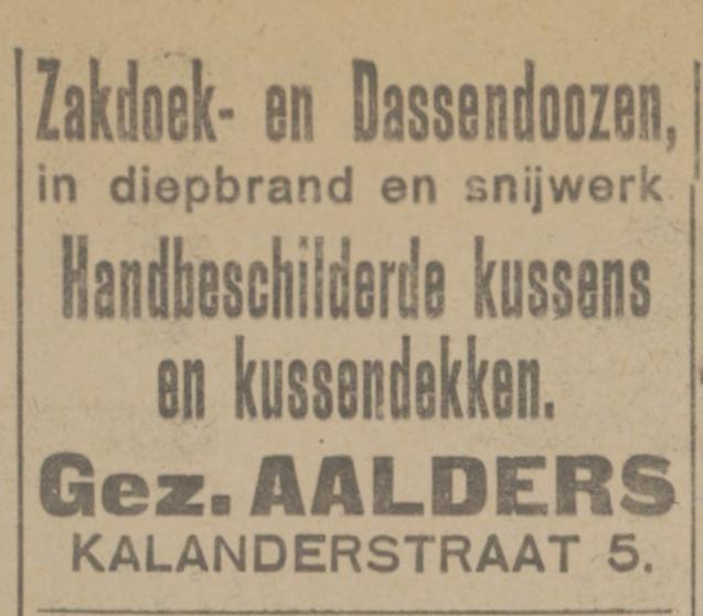 Kalanderstraat 5 Gez. Aalders advertentie Tubantia 20-11-1925.jpg