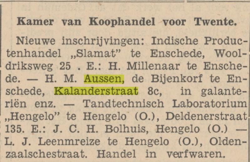 Kalanderstraat 8c H.M. Aussen galanterieën krantenbericht 24-9-1934.jpg